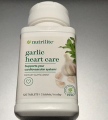 Amway Nutrilite Garlic Heart Care – Support your Heart -120 Tablets