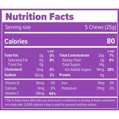 Honey Stinger Organic Caffeinated Performance Chews – Tropical Twist,