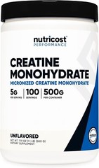 Nutricost Creatine Monohydrate Micronized Powder 500G, 5000mg Per Serv (5g)