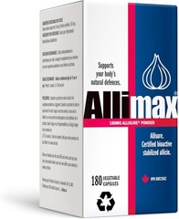 Allimax 180mg 180 Capsules. Supports Your Body’s Immune Function Through Natur