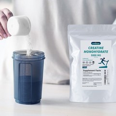 Bulk Creatine Powder Monohydrate Micronized Unflavored 1kg 2.27kg Gym Supplement