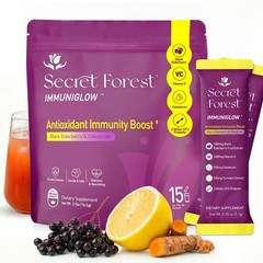Secret Forest ImmuniGlow, 1000mg Vitamin C, 15 Servings, Berry Red