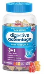 (2X Bottles) Digestive Advantage Daily Probiotic Gummies, 60CT 😋🍓💪