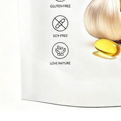 Improved 1-3pk Aged Elare Garlic Extract 7500mg 300 Softgels Odorless Heart & Im
