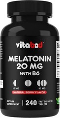 Relaxial Melatonin 20mg | High Potency Sleep Support | 240 Fast Dissolve Tablets