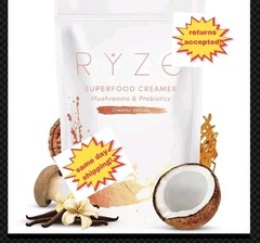 (1) Pack Ryze Probiotic Coffee Creamer Vanilla w/6 Mushrooms Organic 30 Serving