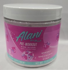 Alani Nu Pre-Worker Powder Pink Slush 20 Servings 7.6 oz