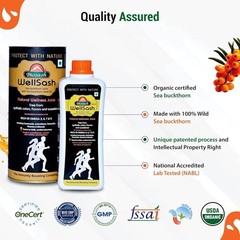 Biosash Wellsash Sea Buckthorn Juice with Seed Oil 250ml Herbal Wellness Drink