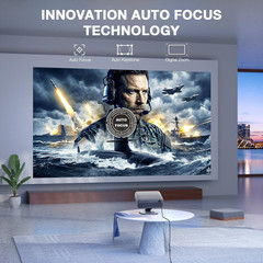 [Now with Netflix & 4000 ANSI] 4K Projector with Wifi and Bluetooth,Tof Real-Tim