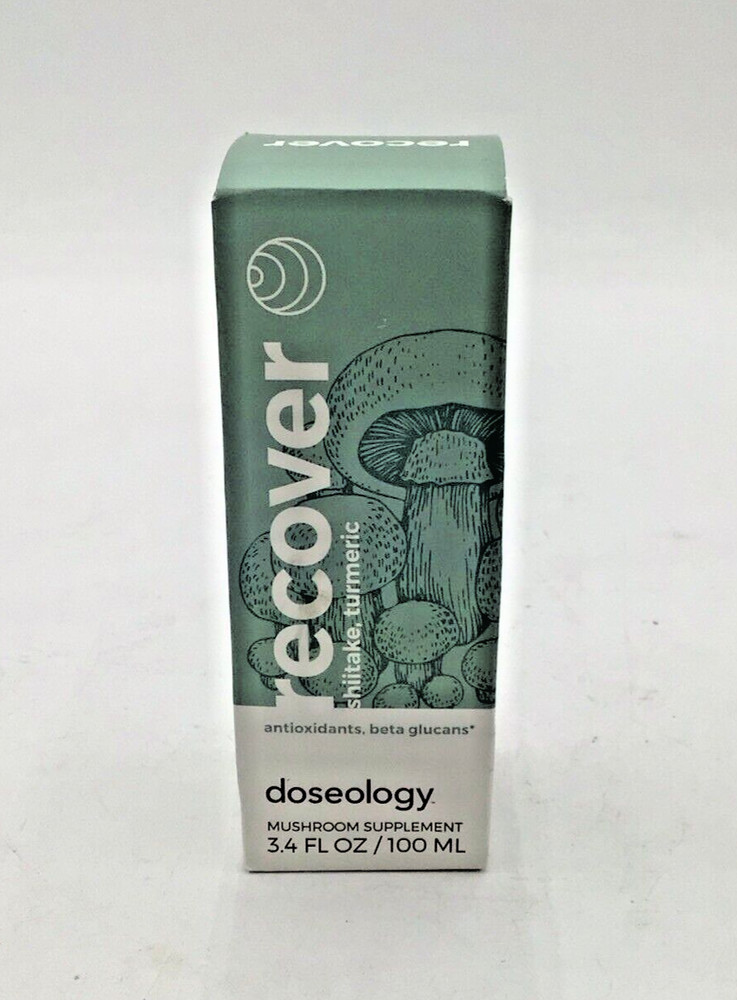 Recover Doseology Mushroom Supplement with Turmeric & Shiitake – 3.4 FL OZ
