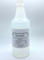 Aloe Vera Inner Leaf Liquid Extract Decolorized-1 Quart (32 oz) bottle