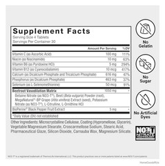 Beet Root Tablets 120 Count Nitric Oxide Booster Grape Seed Extract Heart