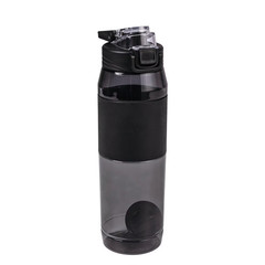 32 Fluid Ounces Shaker Water Bottle, Black, with Ball, Tritan