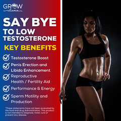 Men’s Test Booster – Stamina, Endurance, Energy & Strength Booster Grow Vitamin