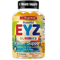 Eye Health 30Gummies for Kids Teen Vision Support Lutein & Zeaxanthin Supplement