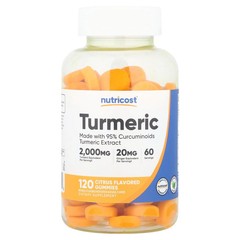 2 X Nutricost, Turmeric Gummies, Citrus, 120 Gummies