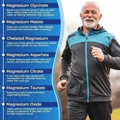 Magnesium 7 Complex Supplement Advanced | Sleep, Muscle & Nerve Support, 60 Caps
