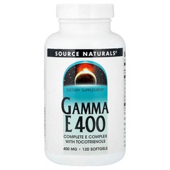 2 X Source Naturals, Gamma E 400 With Tocotrienols, 120 Softgels