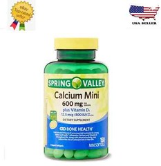 New Spring Valley Calcium Plus Vitamin D3, Dietary Supplement, 150 Mini Softgels