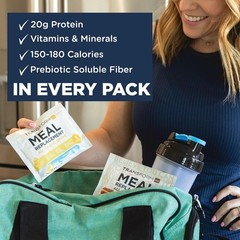Meal Replacement Shake Variety Box With Pink Shaker, 7 Single-Serving Shake P…