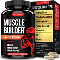 UNALTERED Muscle Builder for Men – Supports Muscle Growth Size Strength – Nat…