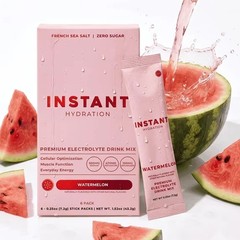 Instant Hydration Sugar Free Electrolyte Powder, Watermelon, 6 Sticks