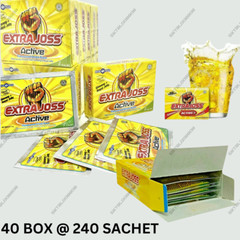 EXTRA JOSS 40 Box (240 SACHETS) Energy Drink Powder Sugar Free Boost Stamina