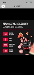 NEW Nutra Champs Creatine Monohydrate Gummies Watermelon 120 Gummies 5000 mg