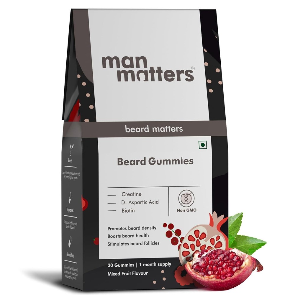 Man Matters Beard Gummies For Men, Pack Of 30 Gummies