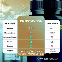 (5 Pack) Prostaveda Advanced Prostate Health Support Prosta Veda 300 Capsules