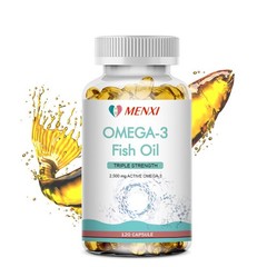 Omega-3 2500mg Softgels – 1300mg EPA, 1200mg DHA, Fish Oil 3600mg 3x Strength