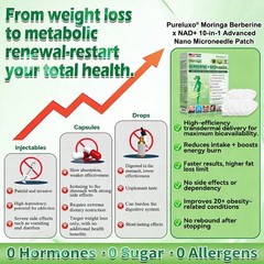 Berberine Moringa Metabolic Patch | Nano Microneedle | 7-Day Results
