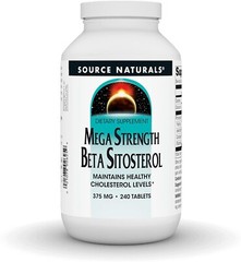 Source Naturals, Mega Strength Beta Sitosterol, plant sourced, 375 mg-240 Tab.