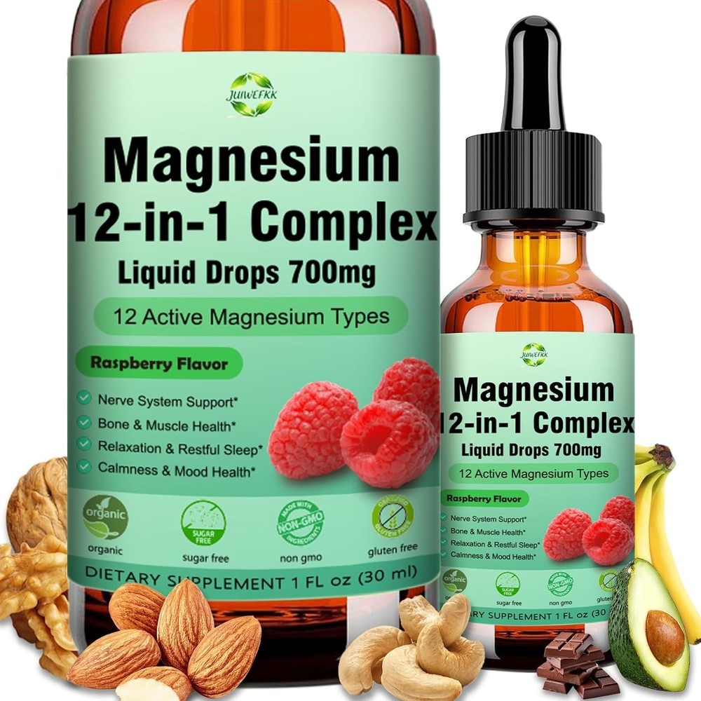 Complex Liquid Drops 700mg, High Absorption Magnesium Glycinate Citrate Malate T