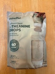 TWO PACK Mindful L-Theanine Drops – 200mg/Serving Liquid Format (60 servings)