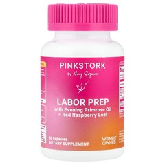2 X Pink Stork, Labor Prep, 60 Capsules