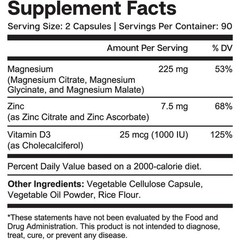 Essential elements Magnesium Plus Zinc with Vitamin D3 – Scientifically Formulat