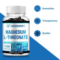 Magnesium L-Threonate 2000mg – Nootropic Brain Booster,Memory,Cognitive Function