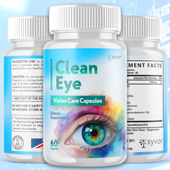 (1 Pack) Clean Eye Advanced Support For Healthy Eye Vision CleanEye 60 Capsules