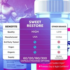 (3 Pack) Sweet Restore Bladder Control Prostate & Bladder Support Formula 180 Ct