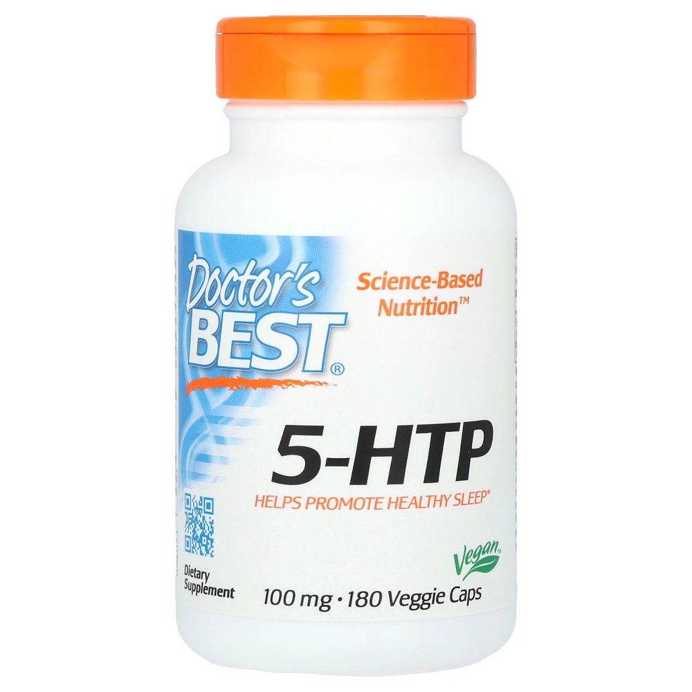 2 X Doctor’s Best, 5-HTP, 100 mg, 180 Veggie Caps