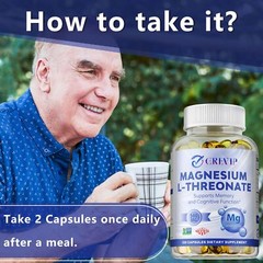 Magnesium L-threonate 2000mg – for Brain, Memory, Focus, Cognitive Function