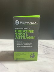 Sunwarrior Post-Workout Creatine 3000 & Astragin 120 Vegan Capsules 02/2027