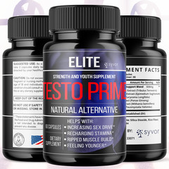 (3 Pack) Elite Testo Prime Male Pills Advanced Formula Supplement 180 Capsules