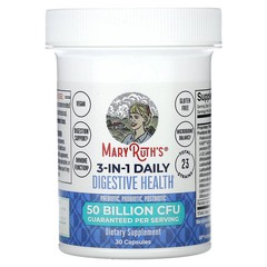 2 X MaryRuth’s, 3-In-1 Daily Digestive Health, 50 Billion CFU, 30 Capsules