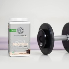 Sunwarrior Pre & Post Workout Active Protein Vegan – Chocolate Protein, 2.2 lbs