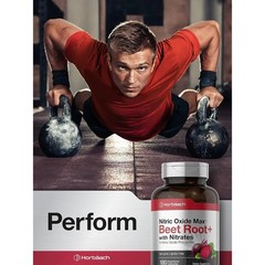 Horbäach Nitric Oxide Beet Root,for Men & Women, Vegetarian, Non-GMO