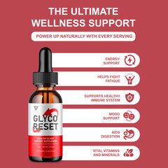 Glyco Reset Drops, GlycoReset Premium Blood Support Supplement (2oz)