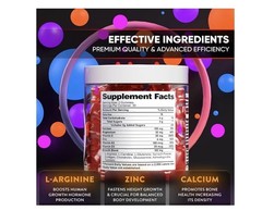 BIOTEQUE LAB Height Growth Support Increase Gummies Vitamins 60 Count