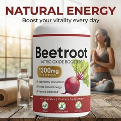 Lemeli Beetroot – 1300mg, Lemeli Beet Root Capsules Boost Vitality 60 Capsules